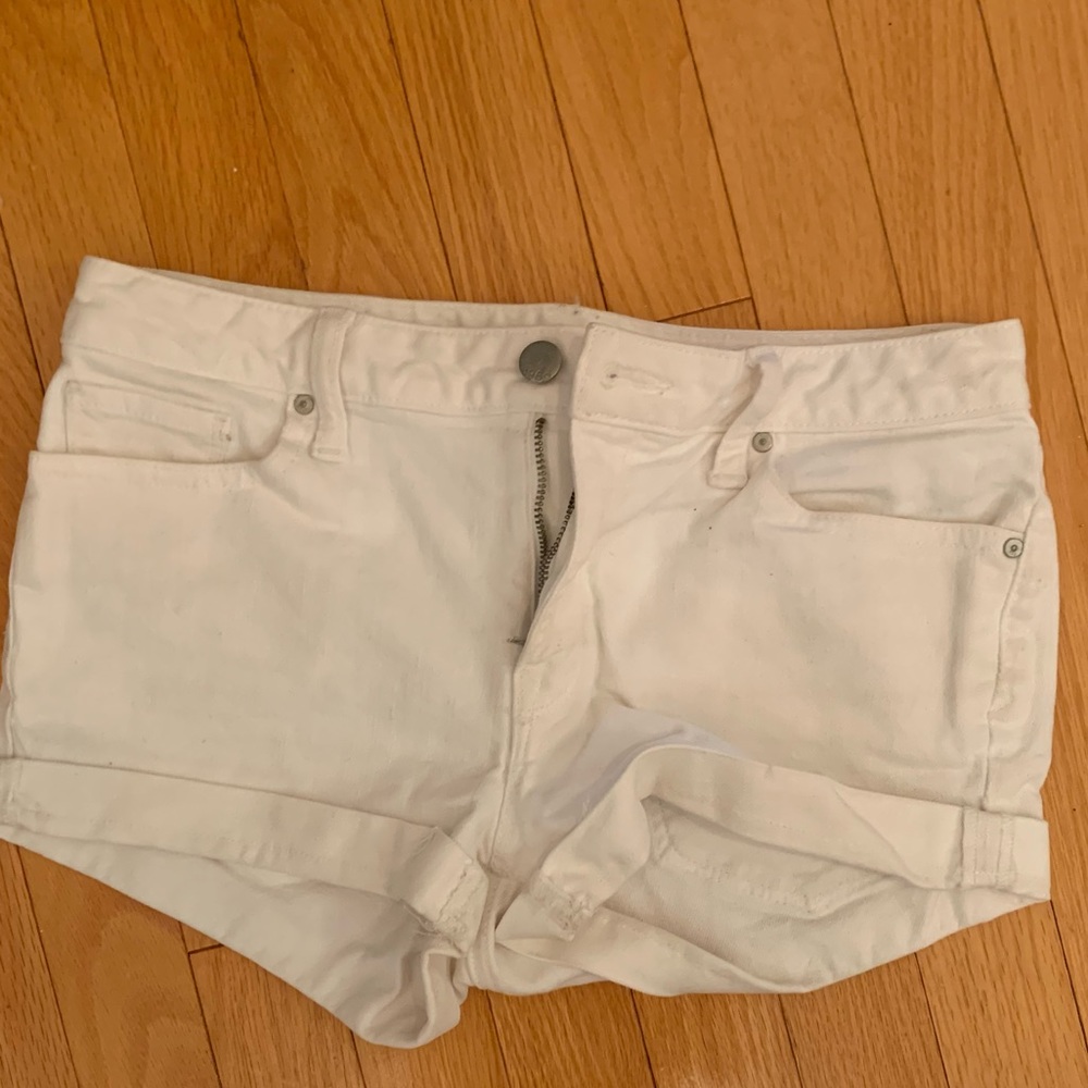 Gap white denim shorts
